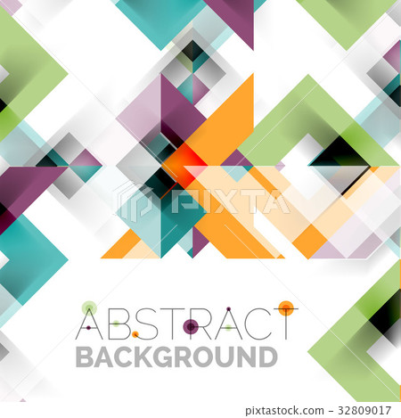 Modern square geometric pattern design on white Modern square geometric pattern design on white 32809017