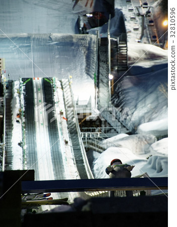 Ski jumping start Ski jumping start 32810596