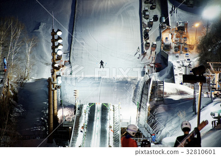 Ski jumping glide 32810601