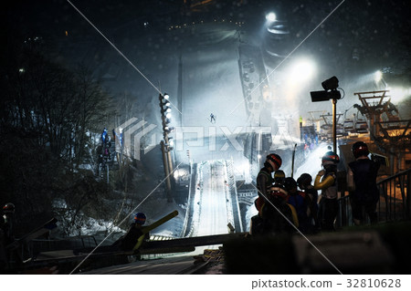 Ski jumping start Ski jumping start 32810628