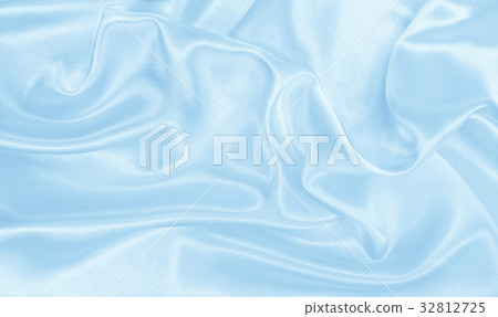 Smooth elegant blue silk or satin luxury cloth  32812725