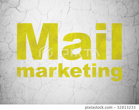 Advertising concept: Mail Marketing on wall 32813233