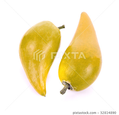 Egg fruit, Canistel on white background Egg fruit, Canistel on white background 32814890