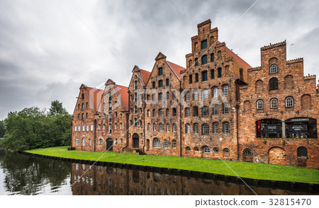 Salzspeicher, historic salt warehouses in Lubeck Salzspeicher, historic salt warehouses in Lubeck 32815470