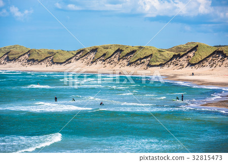 North sea beach, Jutland coast in Denmark 32815473