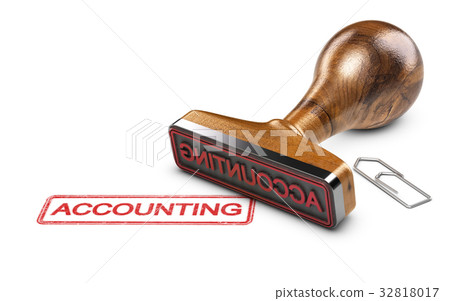 Accountant, Word Accounting Over White Background 32818017