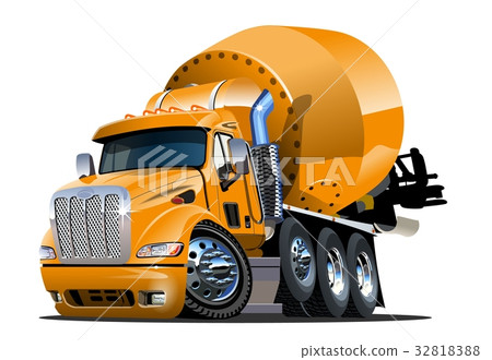 Cartoon Mixer Truck Cartoon Mixer Truck 32818388