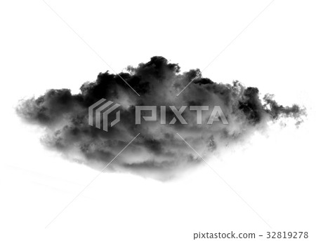 Black clouds on wite  background 32819278