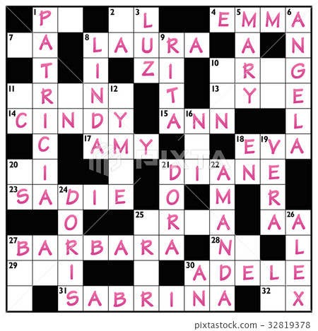 Popular Girls Names Crossword Popular Girls Names Crossword 32819378