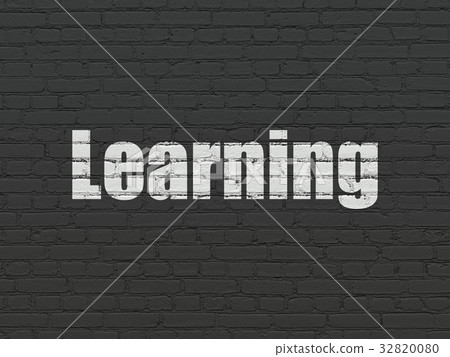 Learning concept: Learning on wall background Learning concept: Learning on wall background 32820080