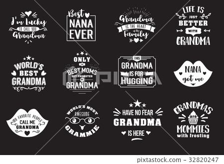 Best grandma handwritten in white Best grandma handwritten in white 32820247