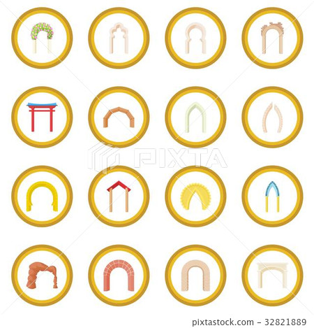 Arch icon circle 32821889