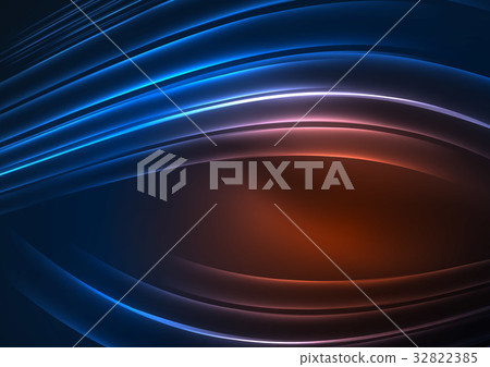 Glowing futuristic lines 32822385