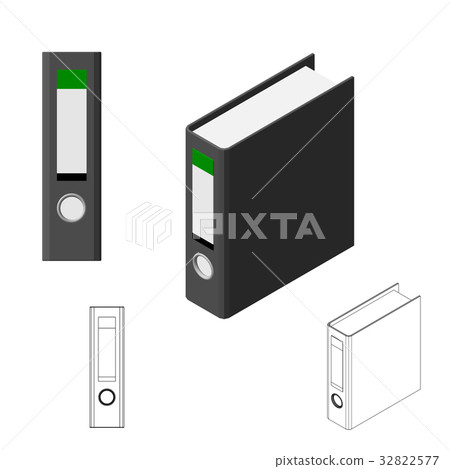 File folder.Isolated on white background. - Stock Illustration ...