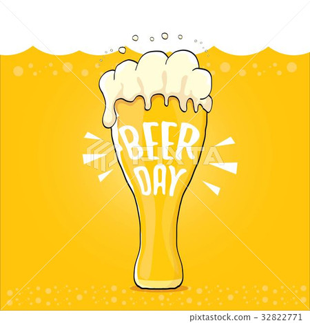 happy beer day vector graphic poster. - Stock Illustration [32822771 ...