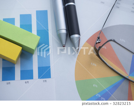 Business image · Graph · Glasses · Sticky note 32823215