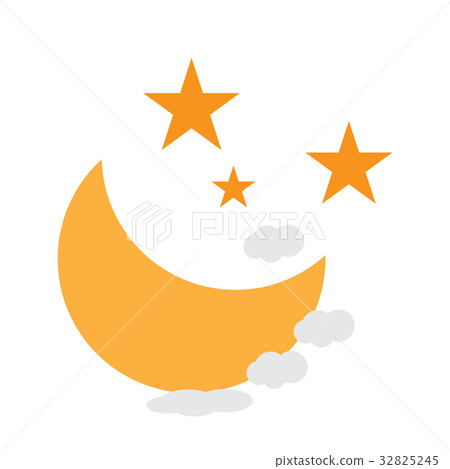 Isolated moon icon Isolated moon icon 32825245