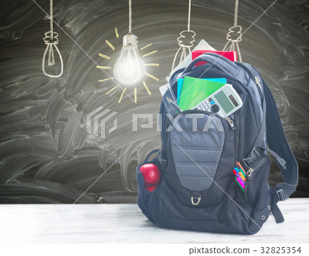 School backpack with supplies 32825354