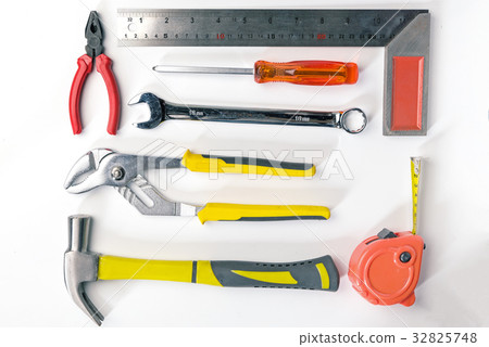 Top view of Working tools,wrench,socket wrench, 32825748