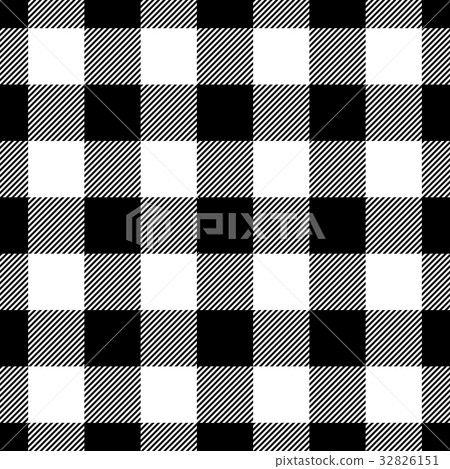 Lumberjack plaid pattern in black and white Lumberjack plaid pattern in black and white 32826151