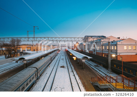 Gomel, Belarus. Trains And Railway Station Gomel, Belarus. Trains And Railway Station 32826410
