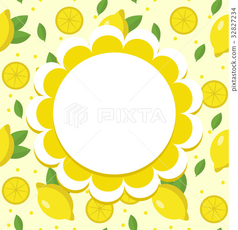 Lemon label, wrapper template for your design - Stock Illustration