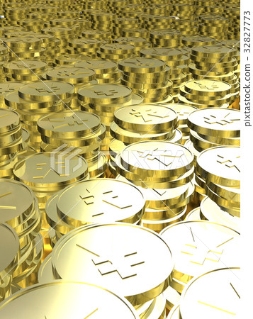 日元的金幣圖像 32827773