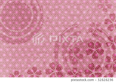 Sakura Japanese paper New Year's card background 32828236