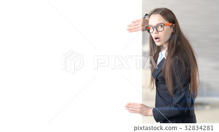 Young beautiful business woman and creative 32834281