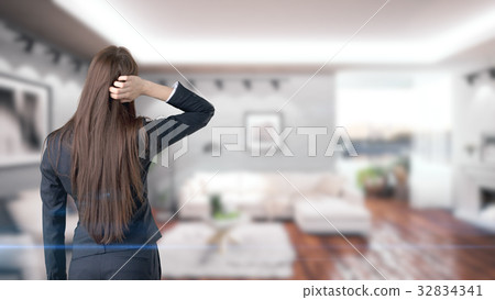 Young beautiful business woman and creative 32834341