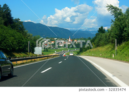 Highway in the Slovenian Apennines 32835474