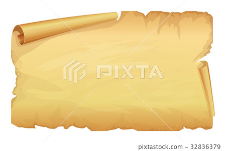 Big golden scroll of parchment Big golden scroll of parchment 32836379