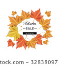 Autumn sale. Vector illustration. Orange and 32838097