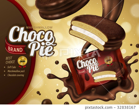 Marshmallow chocolate pie ad Marshmallow chocolate pie ad 32838167