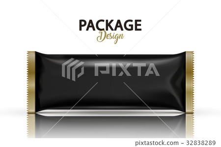 Blank foil package design 32838289