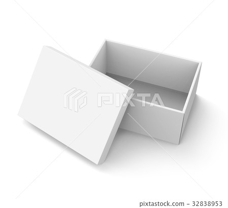 Blank paper box template 32838953