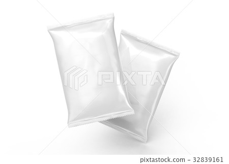 Pearl white foil package mockup Pearl white foil package mockup 32839161