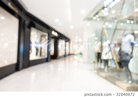 Abstract blur and defocused shopping mall 32840872
