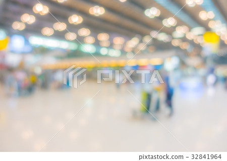 Abstract blur passenger in the airport . Abstract blur passenger in the airport . 32841964