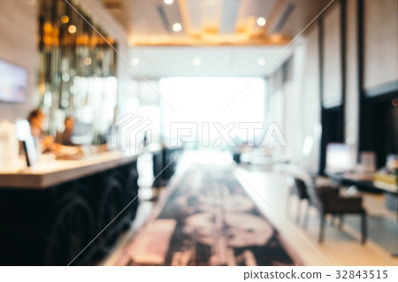 Abstract blur and defocused luxury hotel interior 32843515