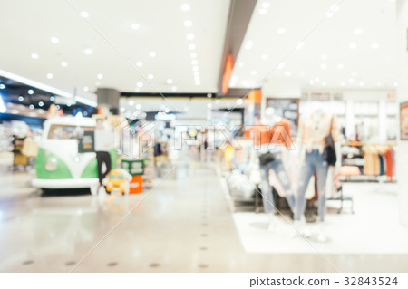 Abstract blur and defocused shopping mall Abstract blur and defocused shopping mall 32843524