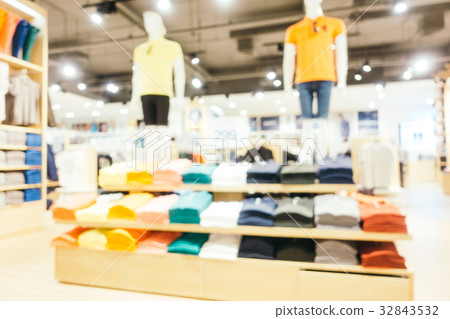 Abstract blur and bokeh defocused shopping mall interior of department store Abstract blur and bokeh defocused shopping mall interior of department store 32843532