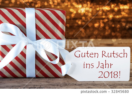 Christmas Gift Guten Rutsch 2018 Means New Year Christmas Gift Guten Rutsch 2018 Means New Year 32845680