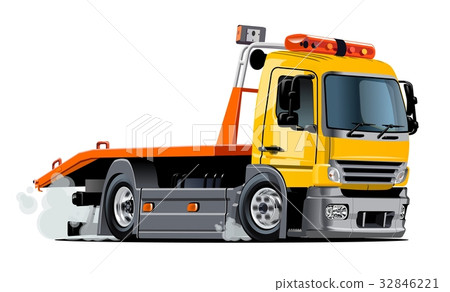 Cartoon tow truck 32846221