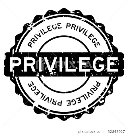 插图素材: grunge black privilege round rubber seal stamp