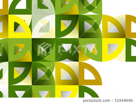 Cut paper circles, mosaic mix geometric pattern Cut paper circles, mosaic mix geometric pattern 32849690