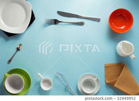kitchenware at abstract background 32849952