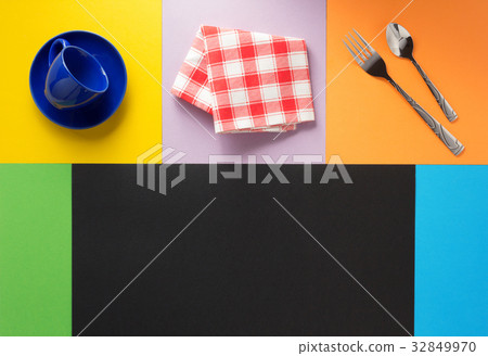 kitchenware at colorful background kitchenware at colorful background 32849970