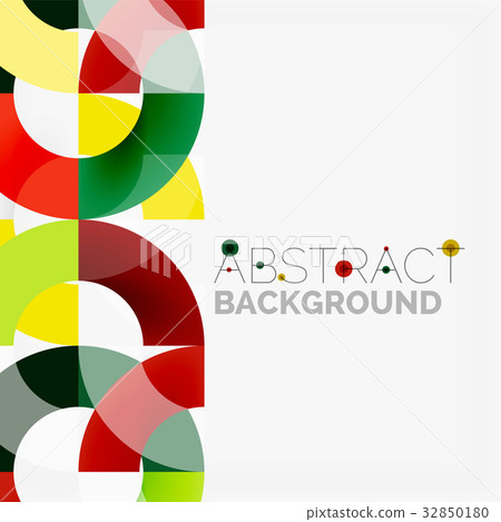 Colorful rings on grey background, modern Colorful rings on grey background, modern 32850180