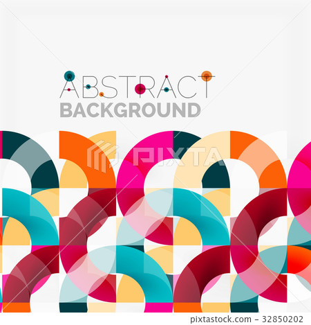 Colorful rings on grey background, modern 32850202